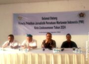 Ketua PWI  Aceh M.Nasir Nurdin Buka Kegiatan Pra UKW Angkatan ke 18 Berlangsung Di Kanto Sekretiriat PWI Kota Lhokseumawe