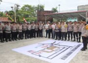 Kapolres AKBP Budi Pimpin Apel Satgas Walpri untuk Keamanan Pilkada Rohul 2024
