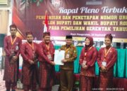 Rapat Pleno KPU Rokan Hulu: Pengundian Nomor Urut Pasangan Calon Bupati dan Wakil Bupati 2024