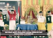 KPU Pelalawan Tetapkan Nomor Urut Paslon Bupati dan Wakil Bupati