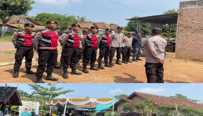 Satgas Ops 2 OMPK 2024 Polres Tulang Bawang Amankan Kampanye Salah Satu Paslon di Menggala