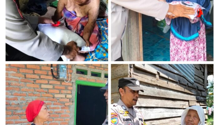 Bantuan Disalurkan Untuk Warga Dusun Mondang, Desa Sungai Kumango, Kecamatan Tambusai