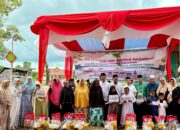 Baznas Pelalawan Salurkan Bantuan Sembako di Acara Ziarah Kubur dan Sambut Ramadhan 1446 H