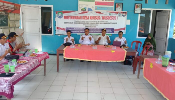 Pemdes Pagar Gunung Bentuk Kopdes Merah Putih Dan Bagikan BLT-DD Triwulan Pertama