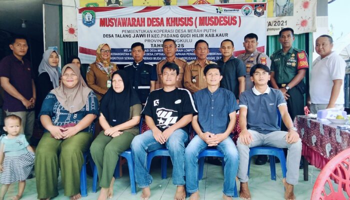 Kopdes Merah Putih Talang Jawi II Terbentuk