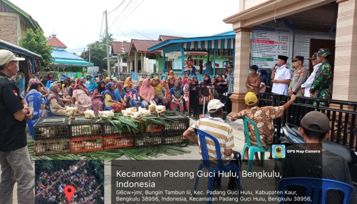 Dukung Program Ketahanan Pangan, Pemdes Bungin Tambun III Bagikan Ayam Potong Untuk Konsumsi Masyarakat