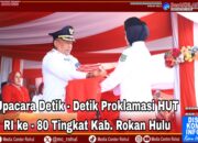 Meriah dan Khidmat, Pemkab Rohul Gelar Upacara Detik-Detik Proklamasi HUT RI ke-80