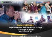 Akselerasi Infrastruktur, Bupati Rokan Hulu Hadiri Pertemuan Strategis Kemendagri di Jakarta
