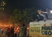 Tradisi Pawai Obor di Cengkeh Turi Binjai Meriahkan Malam Takbiran Idul Fitri 1447 H