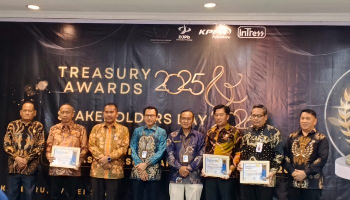 Pemkab Pelalawan Raih Treasury Award 2025 dari Kanwil DJPb Riau