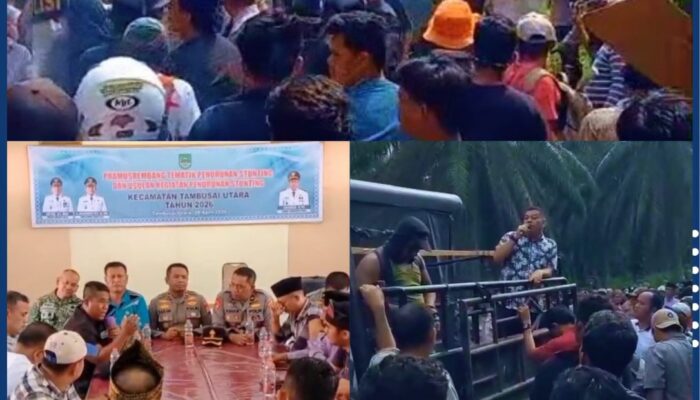 Sengketa Lahan Eks PT Torganda Memanas, Ribuan Anak Kemenakan Melayu Tambusai Turun ke Lokasi
