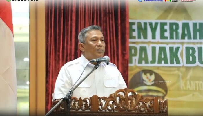 Bupati Anton Serahkan SPPT PBB-P2 2026, Targetkan Penerimaan Pajak Rokan Hulu Capai Rp18 Miliar