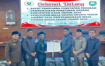 Rapat Paripurna Istimewa HUT Kab Kaur Ke-23 dihadiri Bupati dan Wakil Bupati