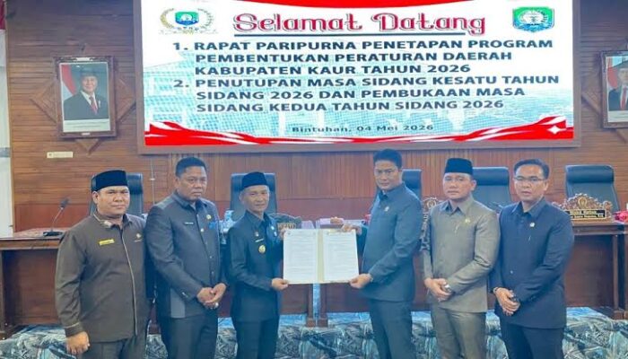 Rapat Paripurna Istimewa HUT Kab Kaur Ke-23 dihadiri Bupati dan Wakil Bupati