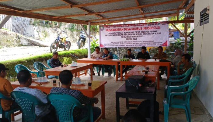 MUSDESUS Pembentukan Pengurus Koperasi Desa Merah Putih di Desa Penandingan Kecamatan Kinal