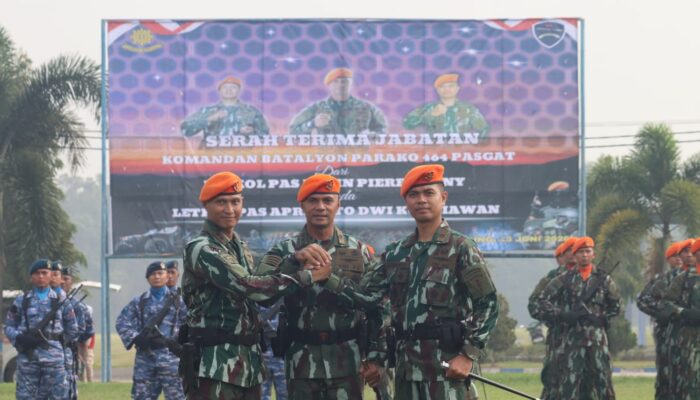 Serah terima jabatan di lingkungan korpasgat khususnya di jajaran brigade parako 1 tulang bawang
