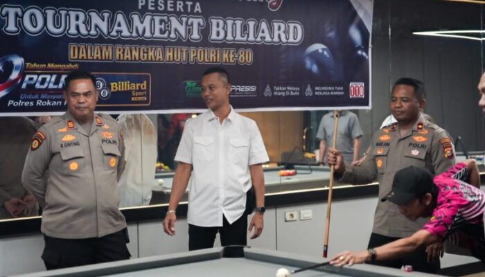 Turnamen Biliar HUT Bhayangkara ke-80 Sukses Digelar, Polres Rohul Dorong Lahirnya Atlet Berprestasi dan Generasi Bebas Narkoba