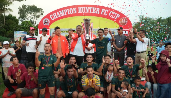 Bupati Anton Resmi Tutup Hunter II Cup 2026, Rafli88 FC Keluar Sebagai Juara