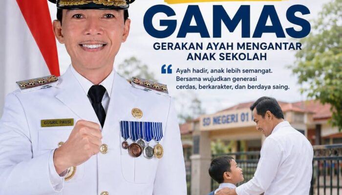 Sambut Tahun Ajaran Baru, Bupati Gusril: Kehadiran Ayah Fondasi Utama Masa Depan Anak