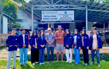 Perpisahan KKN UNIB Periode 108 Kelompok 159, Mahasiswa Tinggalkan Kesan Positif di Desa Bandu Agung