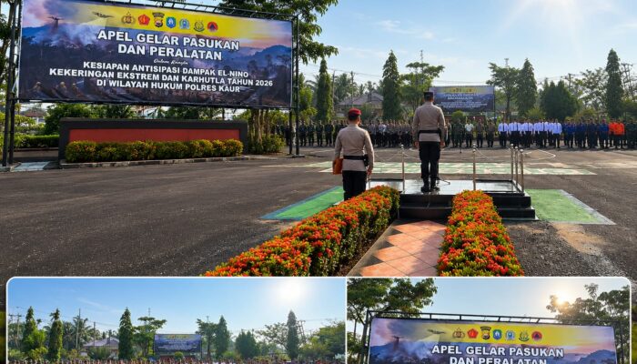 Antisipasi Dampak El-Nino 2026, Polres Kaur Gelar Apel Kesiapsiagaan Karhutla