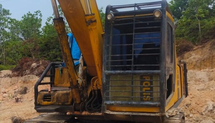 Polres Pelalawan Gulung Penambang Galian C di Kerumutan