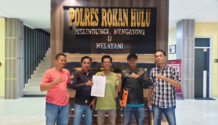 Diduga Halangi Kerja Jurnalistik, Security Proyek Gedung Pengadilan Agama Rokan Hulu Dilaporkan ke Polisi