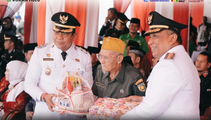 HUT ke-81 RI di Rohul Berlangsung Khidmat, Paskibraka Tampil Presisi