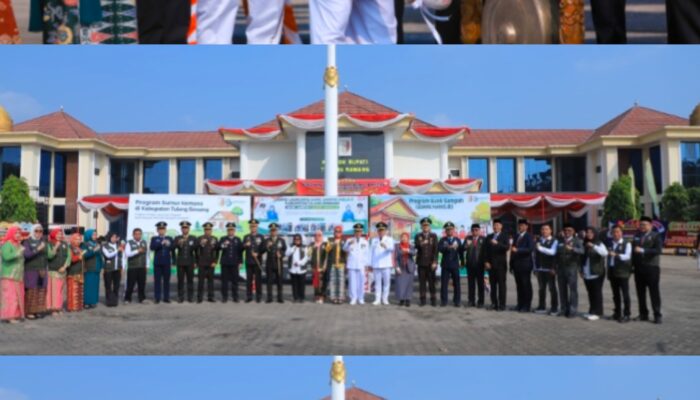 HUT ke-81 RI, Bupati Tulang Bawang Launching Bank Sampah “Udang Manis” dan Resmikan Sumur Kompos