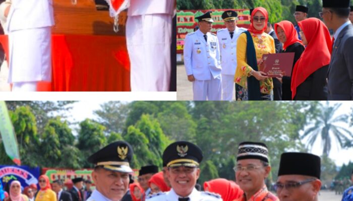 Pemkab Tulang Bawang Gelar Upacara HUT ke-81 RI, Bupati Qudrotul Ikhwan Bertindak sebagai Inspektur