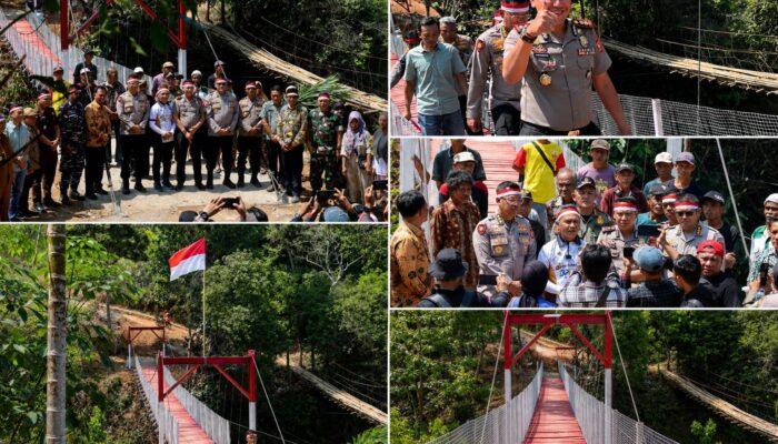 Hadirkan Akses yang Lebih Baik, Jembatan Merah Putih Presisi Nusantara Desa Kedataran Rampung Dibangun dan Dimanfaatkan Warga