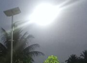 Langkah Nyata Kemajuan Desa Tinggi Ari, Lampu Tenaga Surya Diterapkan Berdasarkan Kesepakatan Bersama Warga