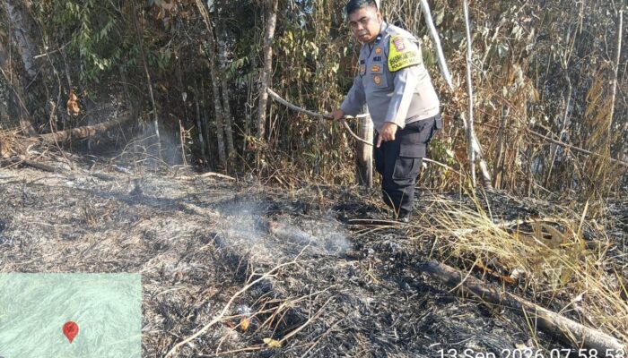 Masih Ditemukan Pembukaan Lahan dengan Cara Dibakar, Polres Kaur Ingatkan Warga Waspada Karhutla