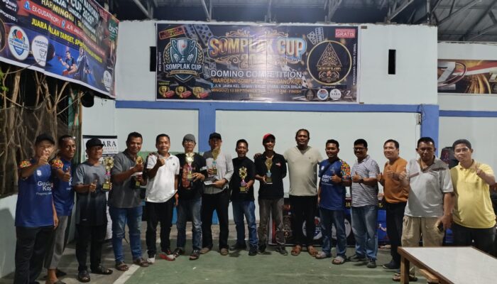 Diprakarsai Bang Boghe, 128 Peserta Semarakkan Turnamen Domino Somplak Cup 1 di Binjai