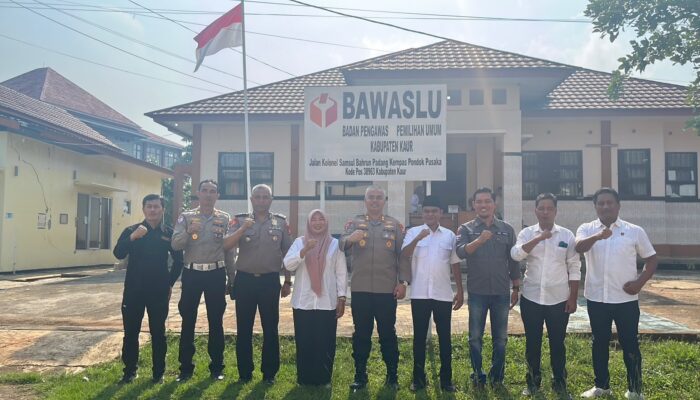 Kapolres Kaur Perkuat Sinergitas dengan Bawaslu dan KPU, Jaga Kamtibmas Tetap Kondusif