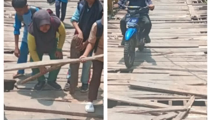 Setiap Hari Taruh Nyawa Demi Sekolah: Jembatan di Air Palawan Rusak Parah, Pemerintah Dinilai Abai