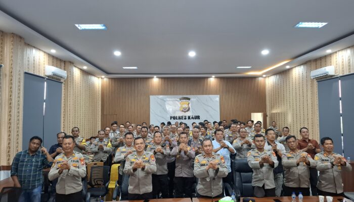 TINDAK LANJUTI COMMANDER WISH KAPOLRI, POLRES KAUR IKUTI ZOOM MEETING ARAHAN KAPOLDA BENGKULU