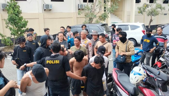 OSN Polres Kaur Amankan Lima Orang, Diduga Bandar Narkoba Ikut Terjaring